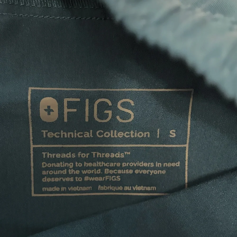 Figs Men’s Tansen Small Scrub Pants Teal Drawstring Jogger Nurse Doctor